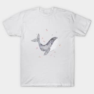 Flower whale T-Shirt